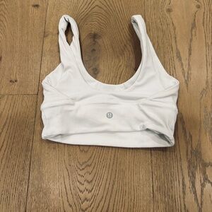 White Lululemon sports bra size 2